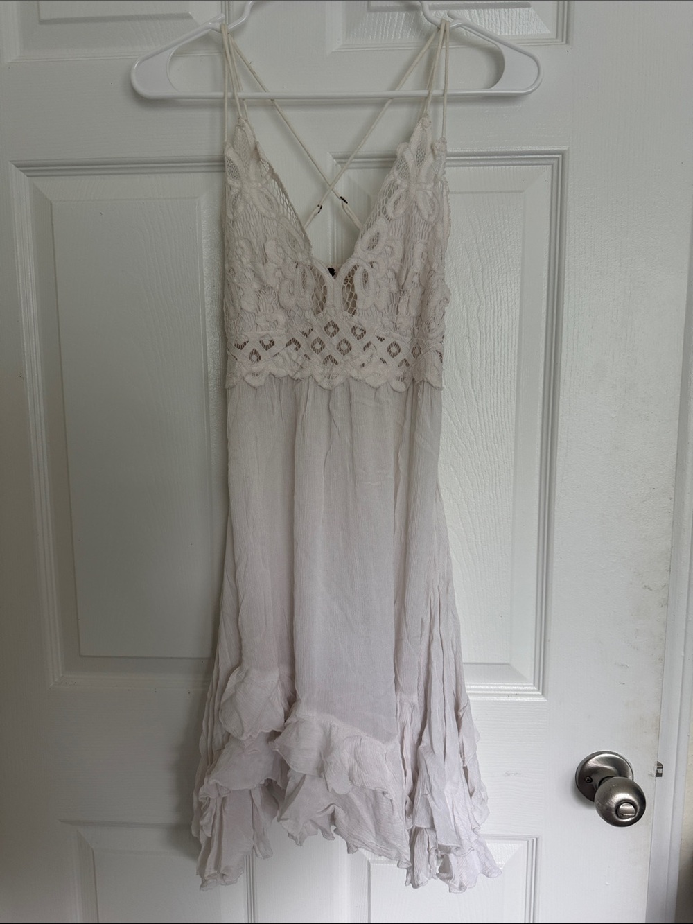 Free people Adela dress white Crochet